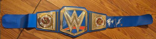 Bray Wyatt autographed Blue Universal Belt with coa