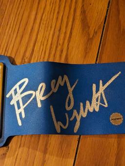 Bray Wyatt autographed Blue Universal Belt with coa
