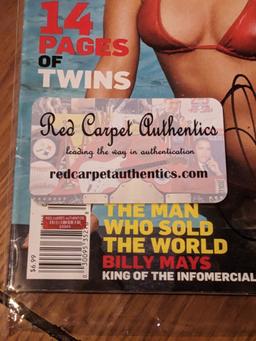 Olivia Munn Signed Playboy Magazine with coa