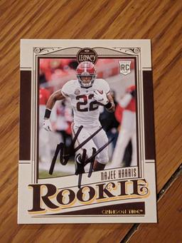Najee Harris RC autographed card w/coa