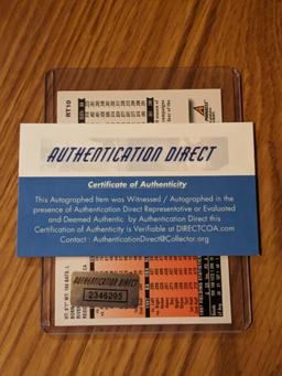 Barry Bonds autographed card w/coa