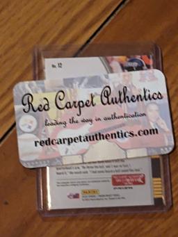 Brett Favre autographed card w/coa