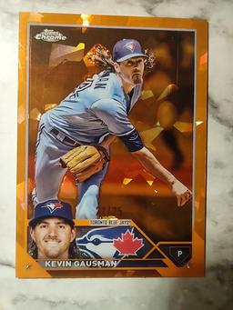 2023 Topps Chrome Orange Cracked Ice Refractor Kevin Gausman #152 /25