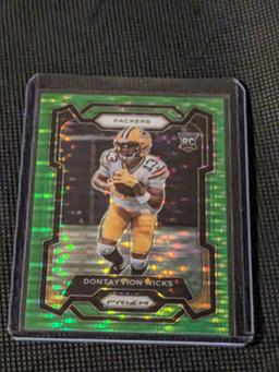 DONTAYVION WICKS 2023 Panini Prizm Green Pulsar RC Rookie #333 GB Packers