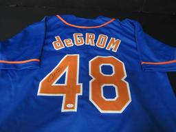 METS JACOB DEGROM SIGNED JERSEY VS COA