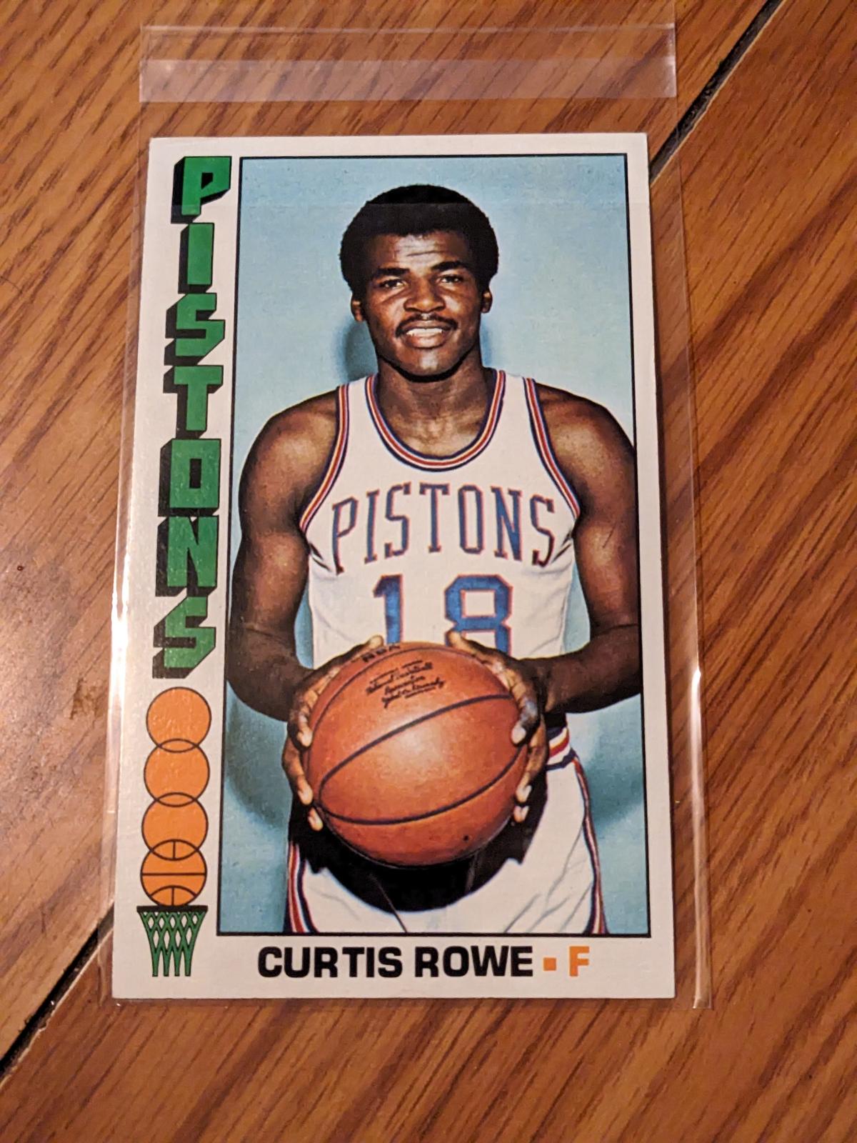 Curtis Rowe 1976-77 Topps jumbo card