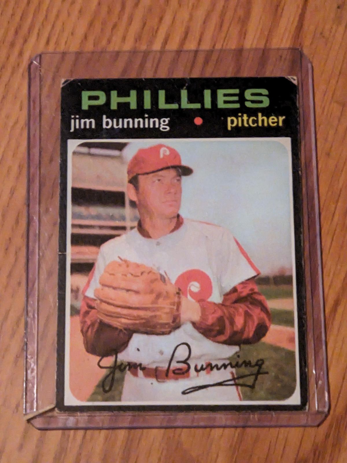 1971 Topps Set-Break #574 Jim Bunning Vintage Baseball Card