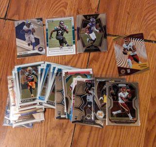 x37 nfl card lot leonard fournette rc/ tutu atwell/antonio gibson (Acetate)clear/ ihimir rc etc