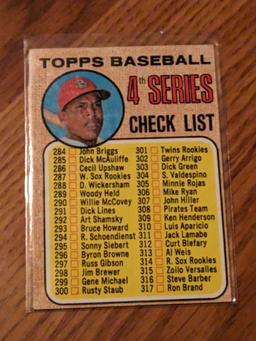1968 Topps #278 4th Series Checklist