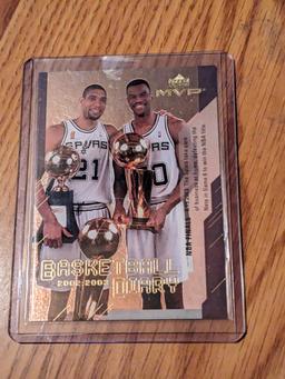 2003-04 Upper Deck MVP Basketball Diary Tim Duncan David Robinson #BD14 HOF
