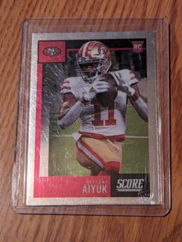 2020 Panini Chronicles Score Football Brandon Aiyuk #454 Rookie Card RC 49ers