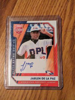 2021 Panini Elite Extra Edition Signatures #205 Jarlen de la Paz Auto
