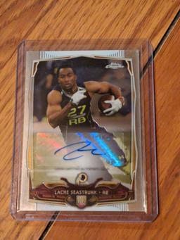 2014 Topps Chrome LACHE SEASTRUNK Rookie RC AUTO AUTOGRAPH #179 Baylor Bears SP