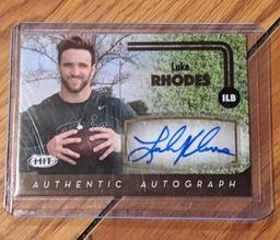2016 SAGE Hit Football AUTO Gold #A63 Luke Rhodes