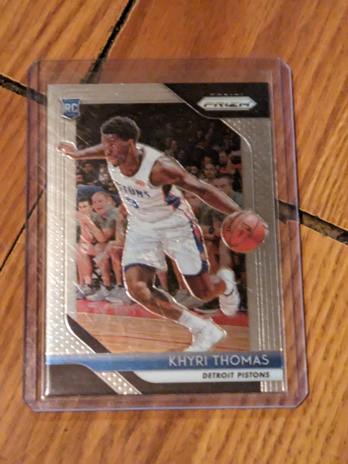 2018 Panini Prizm #122 Khyri Thomas Detroit Pistons RC