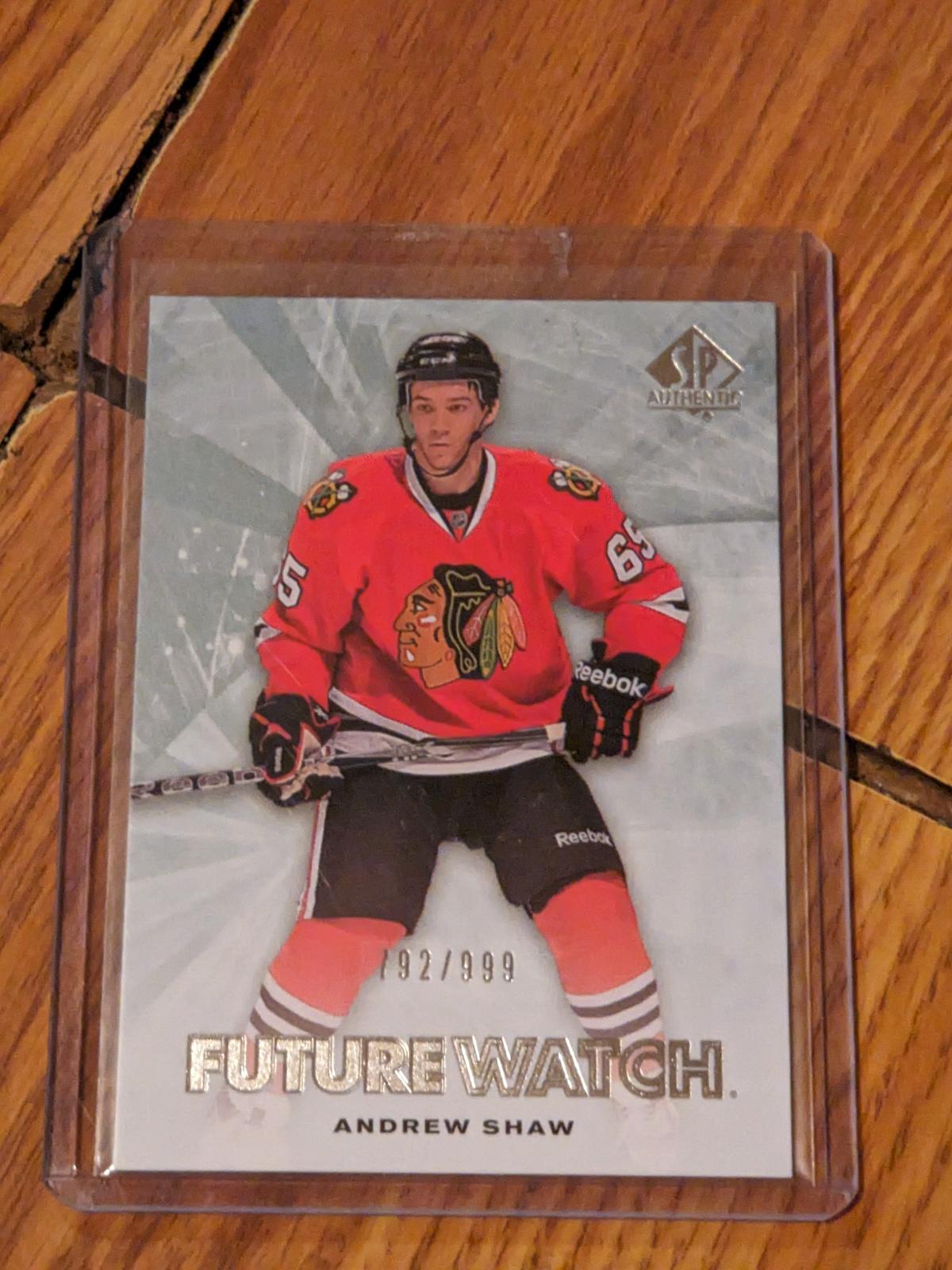 Andrew Shaw 792/999 SP 2011 Upper Deck SP authentic