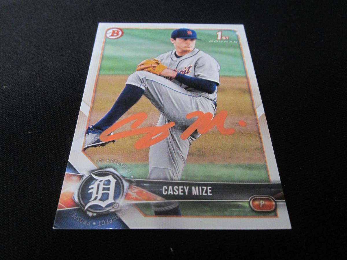 Casey Mize Signed Trading Card COA Pros