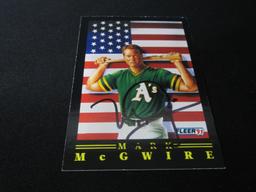 Mark McGwire Signed Trading Card Direct COA