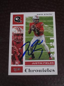 2021 CHRONICLES JUSTIN FIELDS AUTOGRAPH RC