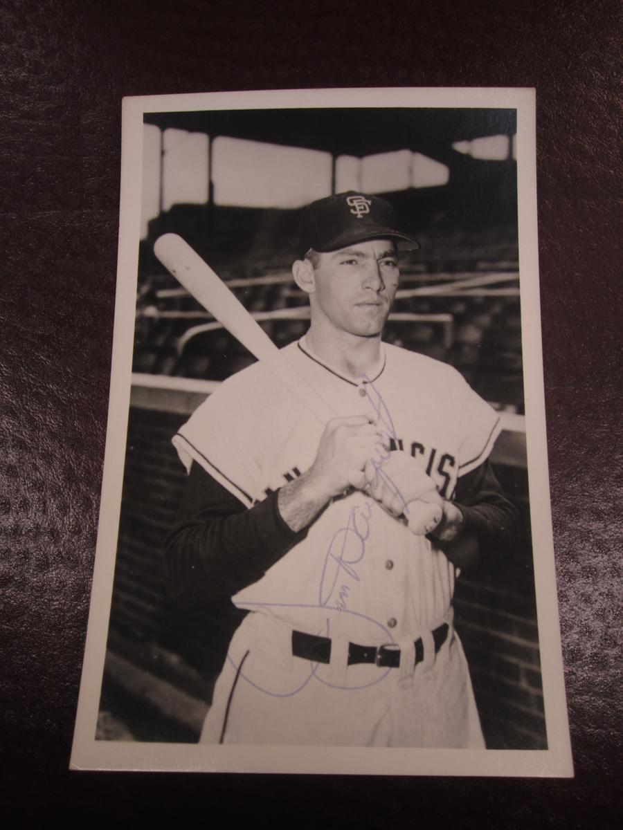 JIM DAVENPORT SIGNED BW POST CARD COA