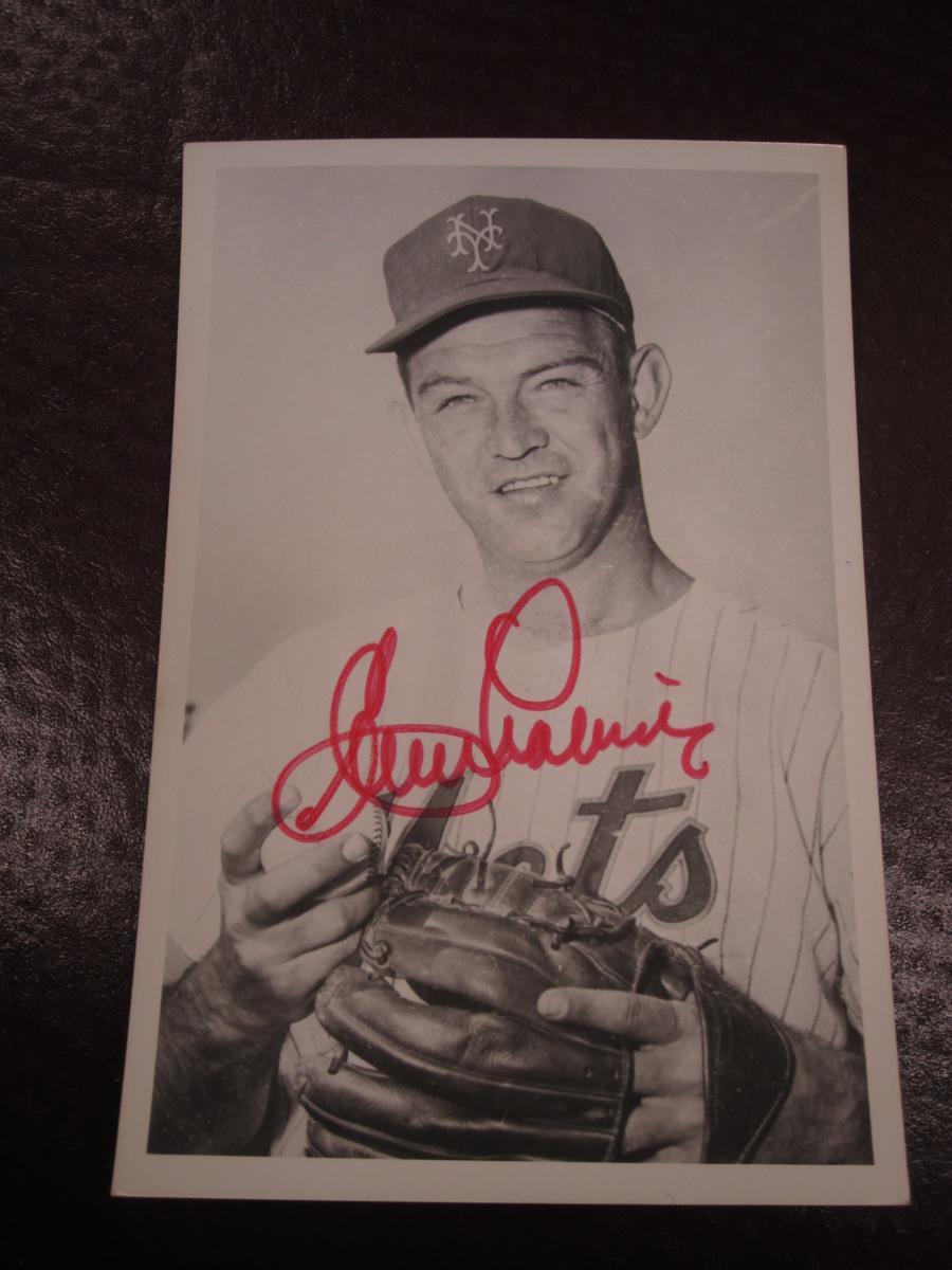 CLEM LABINE SIGNED BW POSTCARD COA