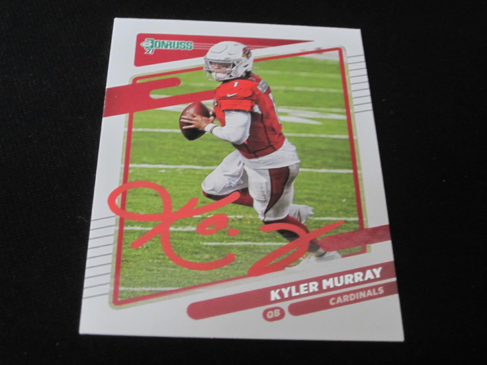 2021 DONRUSS KYLER MURRAY AUTOGRAPH COA