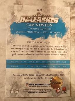 Hand Signed Cam Newton  Card W/ COA