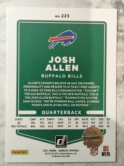 Hand Signed Josh Allen Card W/ COA