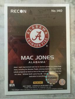 Hand Signed Mac Jones Rookie W/COA