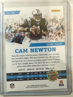 Hand Signed Cam Newton Card W/COA