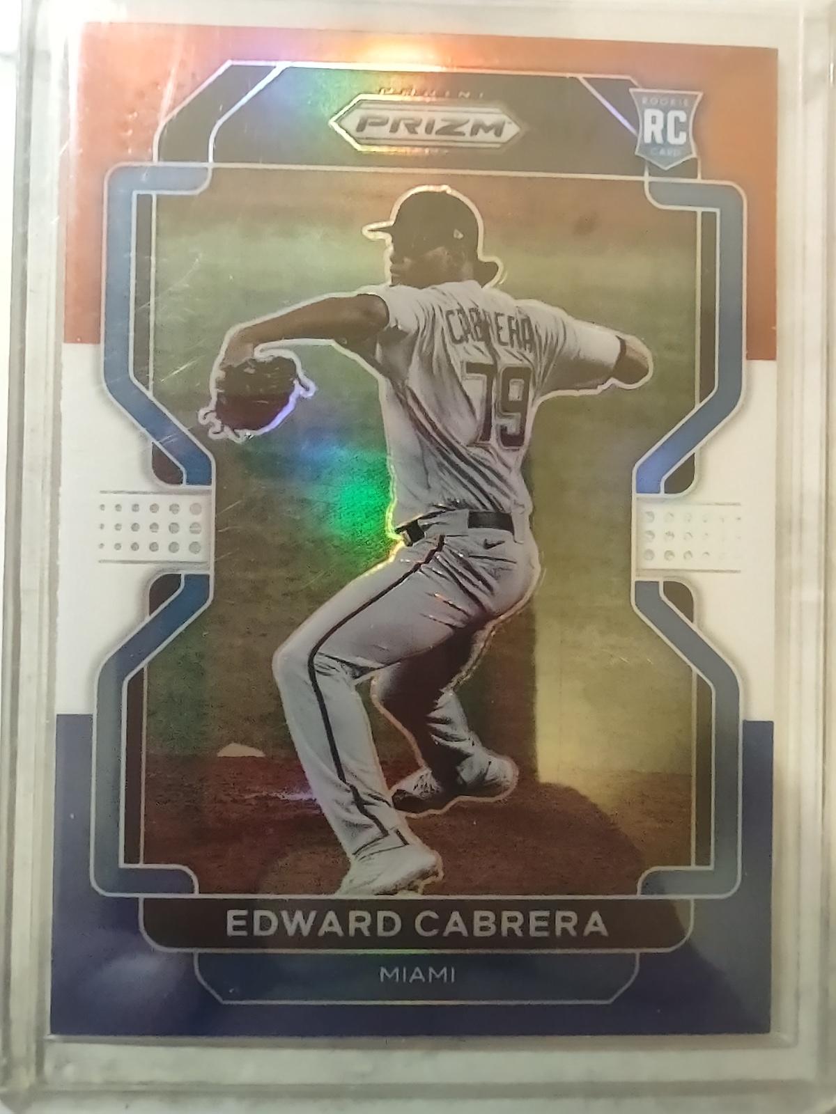 2022 Prizm Baseball RWB Rookie Edward Cabrera #102