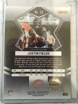 Hand Signed Justin Fields Rookie W/ COA