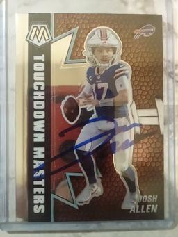 Hand Signed Josh Allen Card W/ COA