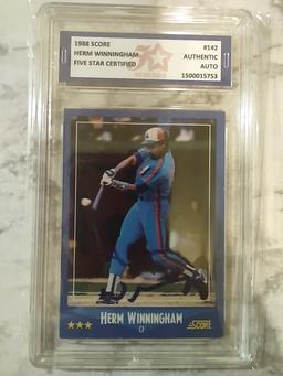 Hand Signed Herm Winningham W/COA