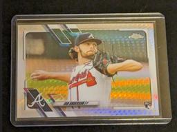 2021 Topps Chrome #6 Ian Anderson hyper Prizm Refractor RC BRAVES