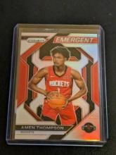 Amen Thompson Silver Emergent Prizm Insert Rookie Card 13