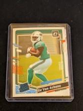 De'Von Achane 2023 Panini Donruss Optic Football Rated Rookie Base RC #269