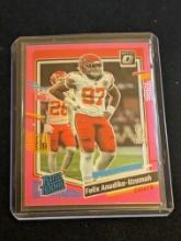 2023 Panini Donruss Optic Felix Anudike-Uzomah Rated Rookie Optic Pink #256