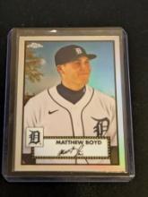 2021 Topps Chrome Platinum Matthew Boyd Refractor #443 Detroit Tigers SP