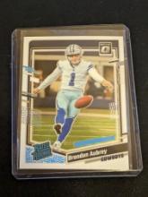 Brandon Aubrey 2023 Panini Donruss Optic RATED ROOKIE Card #226 COWBOYS