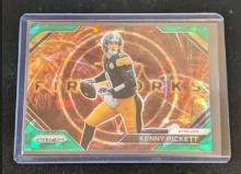 2023 Panini Prizm Kenny Pickett Fireworks Green Cracked Ice Prizm #F-9 Steelers