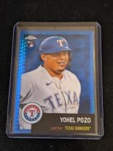 2022 Topps Chrome Platinum #169 Yohel Pozo Blue Prism blue hyper Refractor Rc Rookie