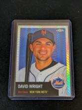 2022 Topps Chrome Platinum Anniversary #337 David Wright silver prizm insert