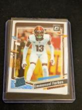 2023 Donruss Optic Football Rated Rookie Prizm Emmanuel Forbes #299