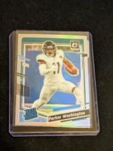 2023 Donruss Optic Parker Washington Rated Rookie Silver Holo #254 JAGUARS