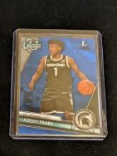 2023-24 Bowman Chrome U 1ST blue cracked ice #56 Jeremy Fears - Michigan State Spartans