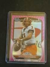 SPENCER SANDERS RC 2022 Bowman Chrome University Pink