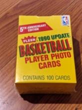 1990 Fleer Update Basketball Player Photo Cards Box Contains 100 Cards Sealed