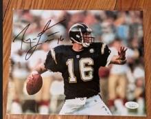 Ryan Leaf autographed 8x10 photo with JSA COA