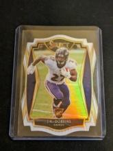 2020 Panini Select Premier Level White Prizm Die-Cut JK Dobbins #152 silver insert RC Ravens